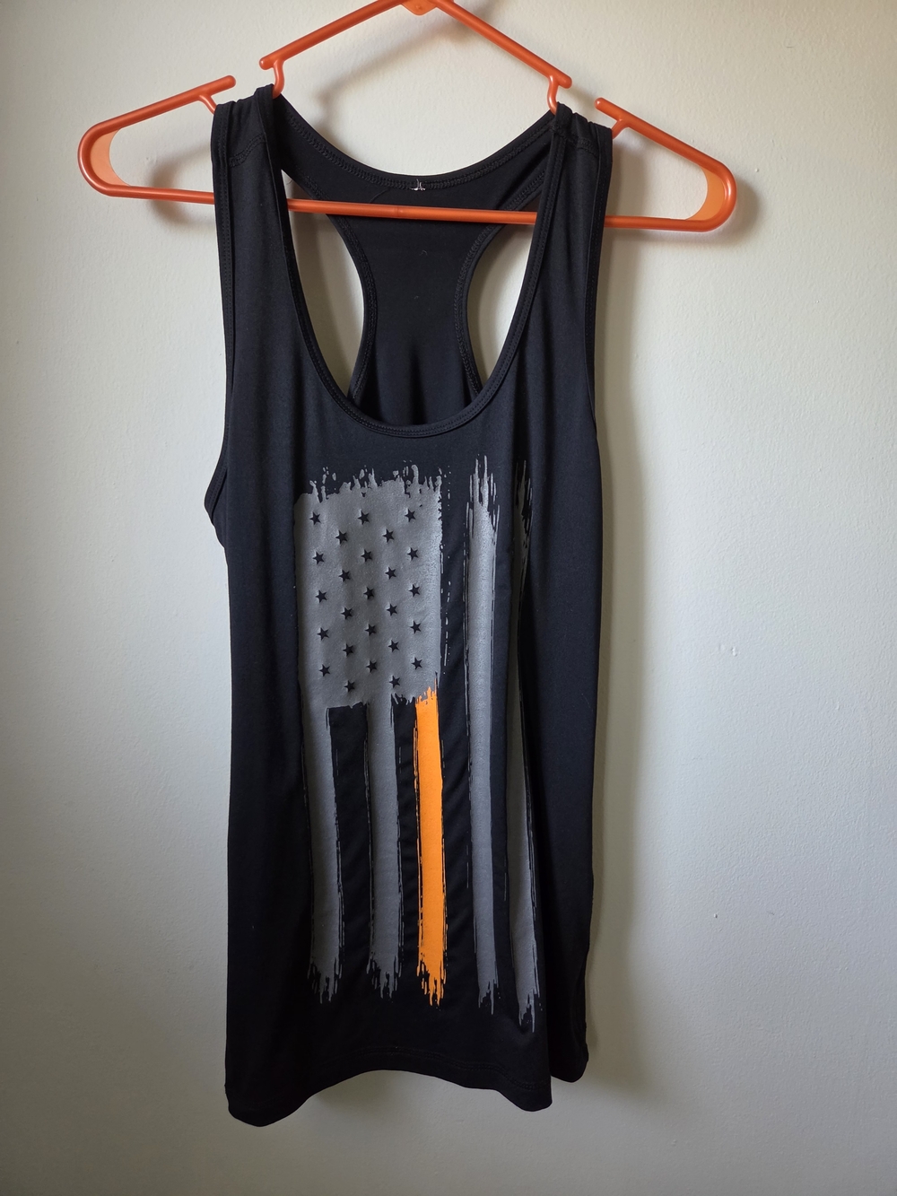 VMMAfit Racerback Tank with American Flag Graphic